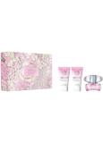 Versace Bright Crystal toaletní voda 50 ml + tělové mléko 50 ml + sprchový gel 50 ml, dárková sada pro ženy