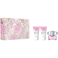 Versace Bright Crystal woda toaletowa 50 ml + mleczko do ciała 50 ml + żel pod prysznic 50 ml, zestaw prezentowy dla kobiet