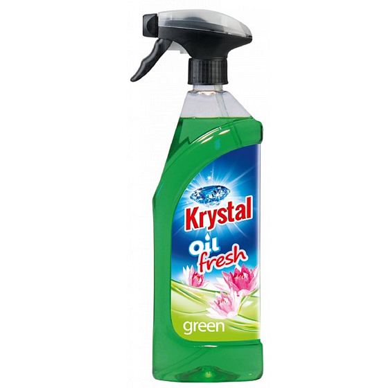 Krystal Olejový osvěžovač k provonění WC, koupelen a veřejných prostor rozprašovač s originálním parfémem zelený 750 ml