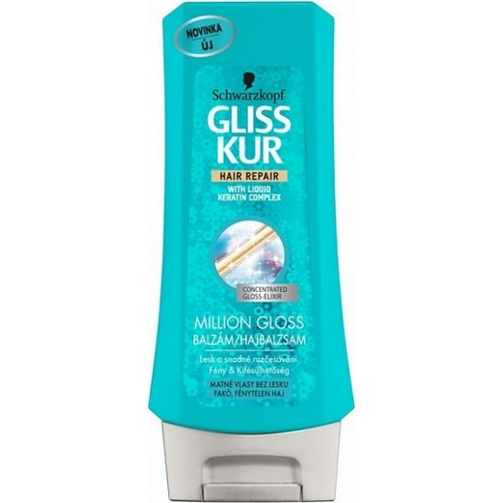 Gliss Kur Million Gloss balzám na vlasy 200 ml