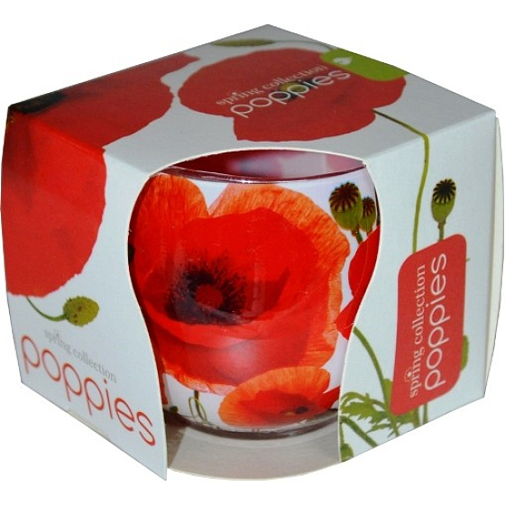 Essences of Life Spring Collection Vlčí mák aromatická svíčka ve skle 100 g
