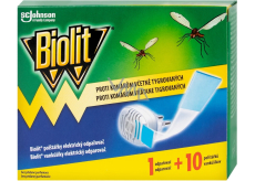 Biolit elektrický odpařovač przeciw komarom z suchym wkładem 10 poduszek, 7,4 g