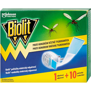 Biolit elektrický odpařovač przeciw komarom z suchym wkładem 10 poduszek, 7,4 g