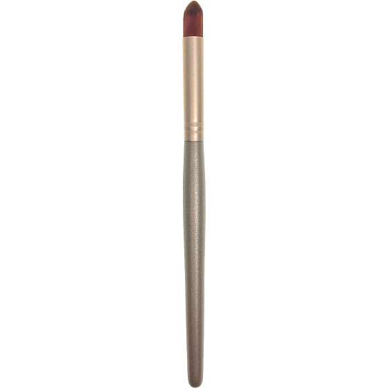 Kosmetický štětec kulatý do špičky hnědý 15 cm