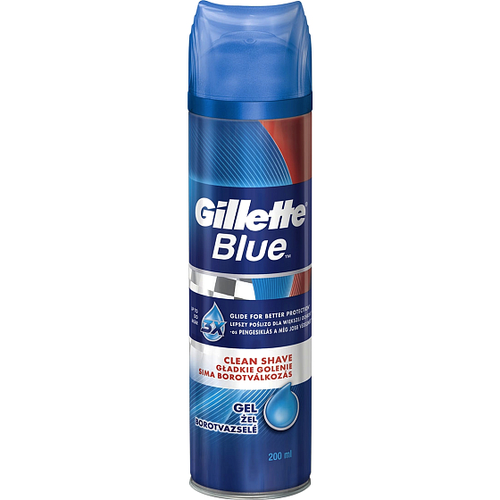 Gillette Blue 3 Clean Shave gel na holení pro muže 200 ml