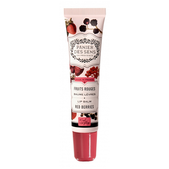 Panier des Sens Červené bobule luxusní hydratační balzám na rty 15 ml