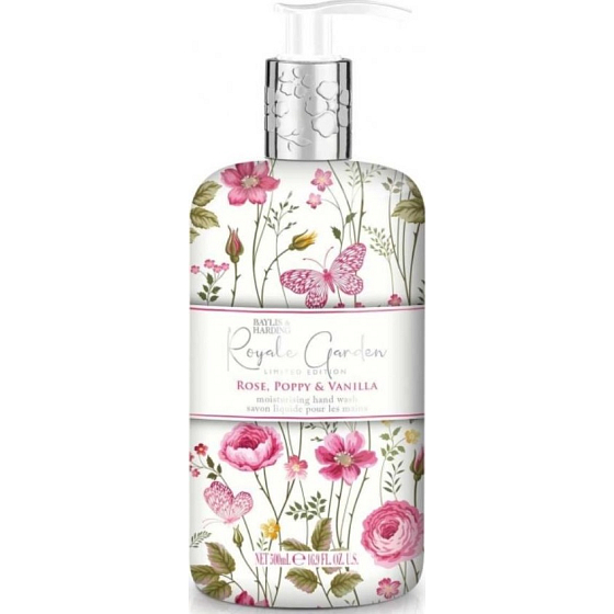 Baylis & Harding Růže, Mák a Vanilka tekuté mýdlo na ruce 500 ml