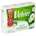 Velvet Camomile & Aloe toaletní papír s vůní heřmánku 3vrstvý 12 kusů
