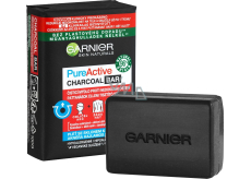 Garnier Skin Naturals Pure Active Charcoal Bar twarde mydło oczyszczające do twarzy 100 g