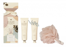 Grace Cole Wanilia żel pod prysznic 100 ml + krem do ciała 100 ml + gąbka kąpielowa, zestaw kosmetyczny dla kobiet