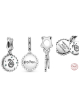Charm Srebrny 925 Harry Potter - Slytherin + cyrkon, 2w1 zawieszka na bransoletkę
