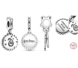 Charm Srebrny 925 Harry Potter - Slytherin + cyrkon, 2w1 zawieszka na bransoletkę