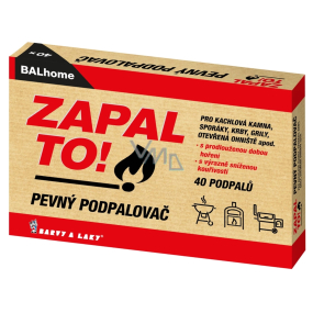 BALhome Zapal To! Pevný podpalovač 40 kusů BALhome Zapal To! Pevný podpalovač 40 kusů