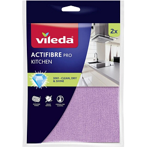 Vileda Mikro Actifibre ściereczka do kuchni 27 x 30,5 cm, 2 sztuki