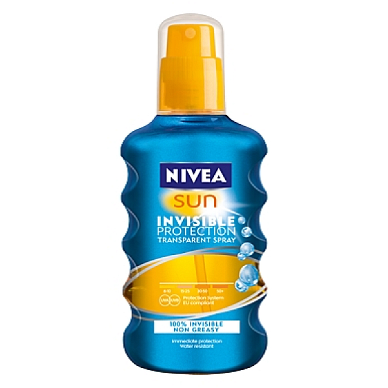 Nivea Sun Invisible Protection OF10 neviditelný sprej na opalování 200 ml