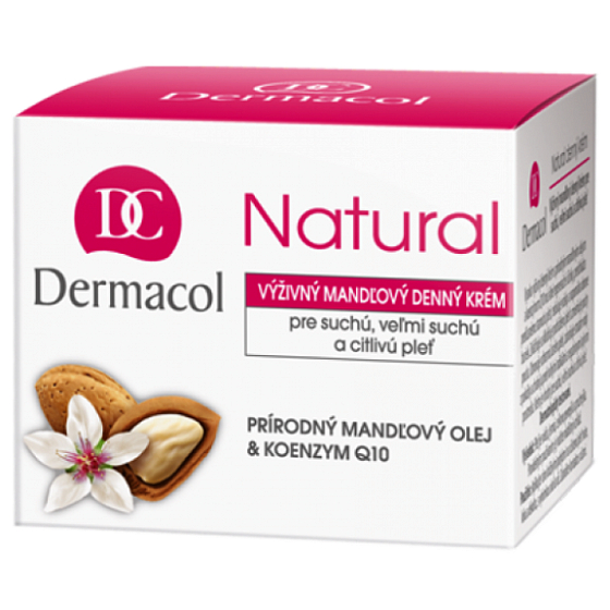Dermacol Natural Odżywczy krem migdałowy dzienny 50 ml do suchej i wrażliwej skóry