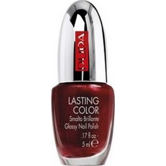 Pupa Lasting Color lak na nehty 605 Pearly Dark Red 5 ml