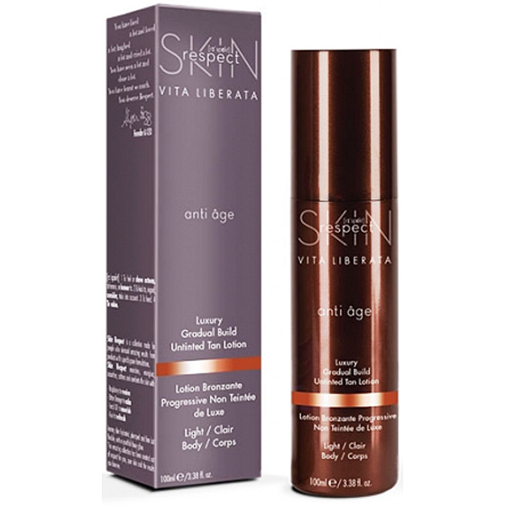 Vita Liberata Skin Respect Anti-age Samoopalovací bezbarvý krém na tělo proti stárnutí s bambuckým máslem 100 ml