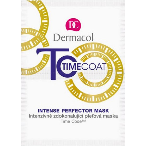 Dermacol Time Coat Face Mask intenzivně zdokonalující pleťová maska 2 x 8 ml