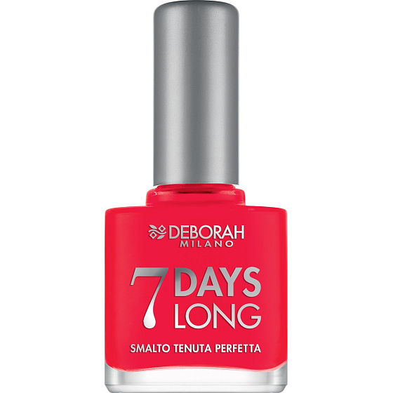 Deborah Milano 7 Days Long Nail Enamel lak na nehty 870 Coral Red 11 ml