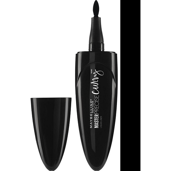 Maybelline Master Precise Curvy Eyeliner oční linky v peru 01 Black 0,5 g