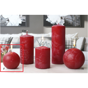 Lima Ledová svíčka červená koule 80 mm 1 kus Lima Ledová svíčka červená koule 80 mm 1 kus