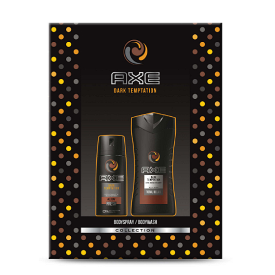 Axe Dark Temtaption sprchový gel 250 ml + deodorant sprej 150 ml, kosmetická sada
