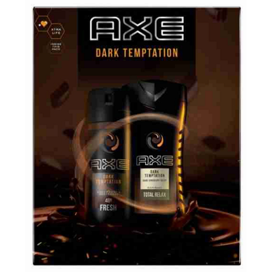 Axe Dark Temptation deodorant sprej pro muže 150 ml + sprchový gel 250 ml, kosmetická sada