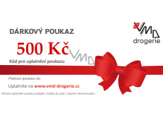 Karta podarunkowa na zakupy w sklepie internetowym o wartości 500 Kč