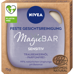 Nivea MagicBar Oczyszczający żel do twarzy z olejem z pestek winogron dla skóry wrażliwej 75 g