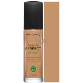 Miss Sporty Naturally Perfect Match podkład 20 Warm 30 ml Miss Sporty Naturally Perfect Match podkład 20 Warm 30 ml