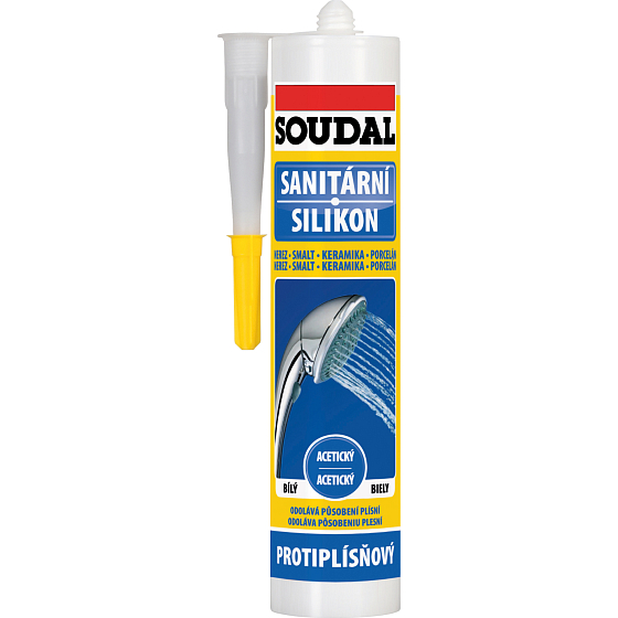 Soudal silikon sanitarny, biały, 280 ml