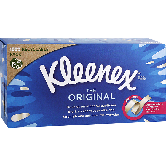 Kleenex Original 3-warstwowe chusteczki papierowe w pudełku, 72 szt.