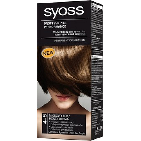 Syoss Professional barva na vlasy 4 - 6 medově hnědý