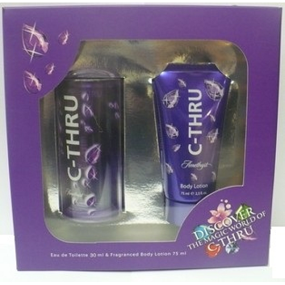 C-Thru Amethyst toaletní voda 30 ml + tělové mléko 75 ml, pro ženy dárková sada