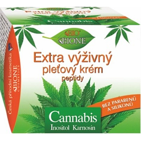 Bione Cosmetics Cannabis z peptydami extra nawilżający krem do twarzy 51 ml