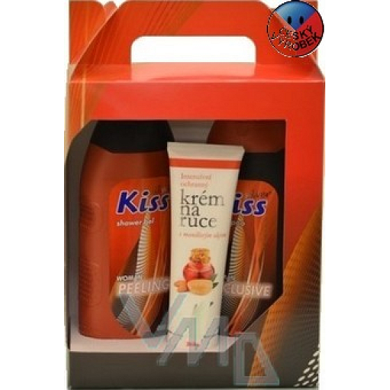 Mika Kiss Sprchový gel 400 ml + šampon 400 ml + krém na ruce 100 ml, kosmetická sada