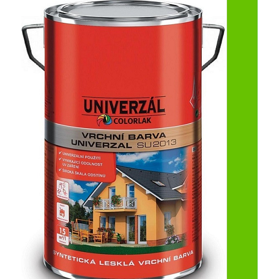 Colorlak Univerzal SU2013 syntetická lesklá vrchní barva Zelená jarní 3,5 l