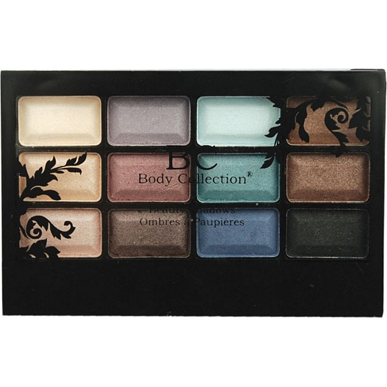 Body Collection Beauty Shadows kosmetická paletka očních stínů 14502 12 x 0,7 g