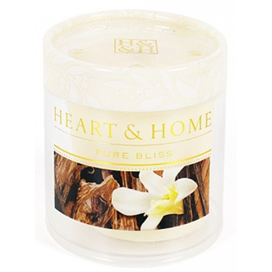Heart & Home Santalové dřevo a vanilka Sojová vonná svíčka bez obalu hoří až 15 hodin 53 g