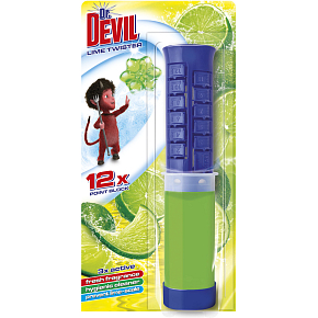 Dr. Devil 3w1 Point Block WC blok w tubie Lime Twister, 75 ml Dr. Devil 3w1 Point Block WC blok w tubie Lime Twister, 75 ml