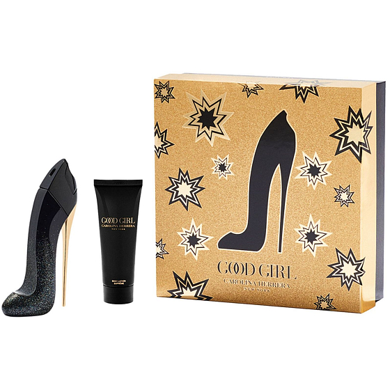 Carolina Herrera Good Girl Supreme parfémovaná voda pro ženy 80 ml + tělové mléko 100 ml, dárková sada