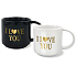 Nekupto Párové hrnky I love you 2 x 350 ml