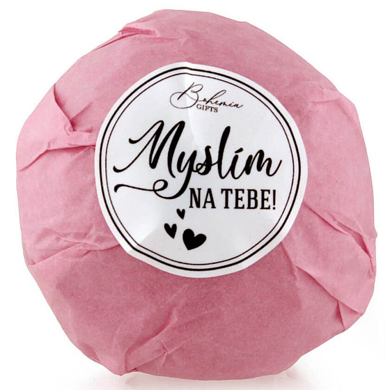 Bohemia Gifts Myslím na tebe šumivá pěnivá koule do koupele 100 g