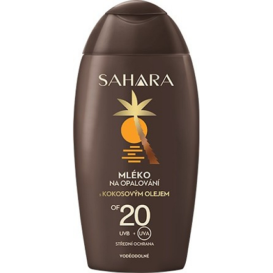 Astrid Sahara OF20 voděodolné mléko na opalování s kokosovým olejem 200 ml