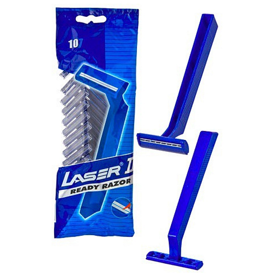 Laser II jednorázový 2břitý holicí strojek pro muže 10 kusů