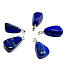 Lapis Lazuli Troml półszlachetny kamień naturalny, M ok. 2,6 cm, 1 szt., jakość AAA kamień harmonii