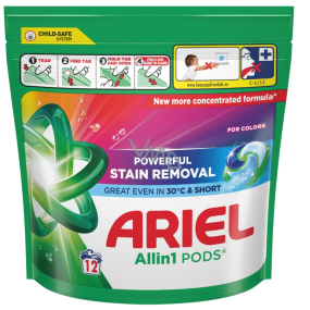 Ariel kapsułki do prania All‑in‑1 Pods Color, 12 sztuk