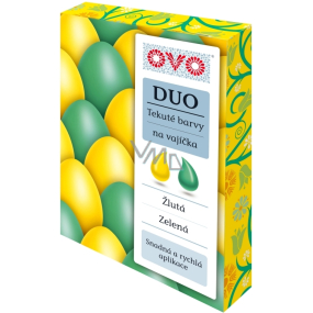 Ovo Tekuté barvy duo Zelená/Žlutá 2 barvy á 20 ml : 1 sáček (20 ml)