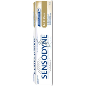 Sensodyne Multi Care zubní pasta posiluje zuby a dásně a odstraňuje přecitlivělost zubních krčků 75 ml